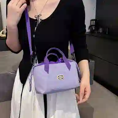 醇龙 百搭轻便时尚通勤小包休闲抽绳 尼龙 手提包 常规 男女同款情侣款 多色