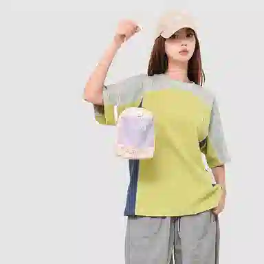 醇龙 可爱多巴胺运动撞色雨伞水壶包少女轻便 尼龙 单肩包 女款 多色