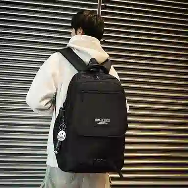 醇龙 百搭撞色旅游减负轻便 尼龙 双肩包 男女同款情侣款 多色