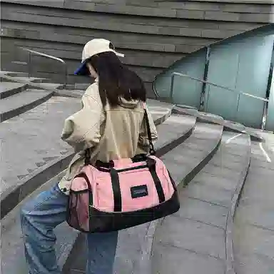 醇龙 干湿分离多用简约休闲 尼龙 旅行包 男女同款情侣款 卡其/黄/红/黑/粉/绿/蓝