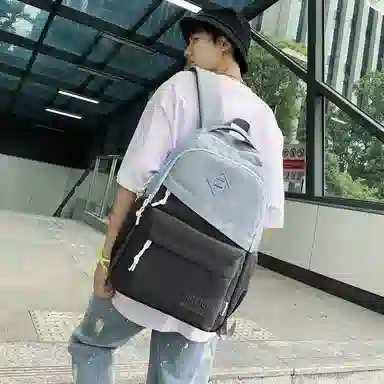 醇龙 休闲大容量耐磨 男女通用 双肩包 尼龙拼网 多色