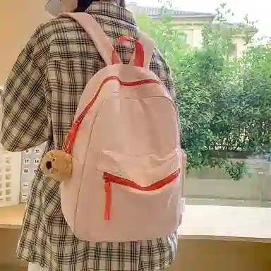 醇龙 男女通用 多色 尼龙 百搭通勤撞色大容量 双肩包