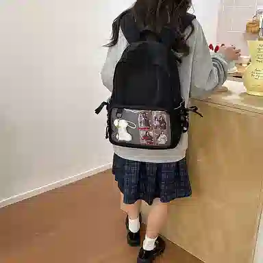 醇龙 二次元卡通 尼龙 双肩包 女款 多色