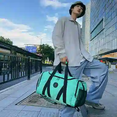 醇龙 大容量多功能干湿分离 牛津布 旅行包 男女同款情侣款 黑/红/灰/白/青绿/粉/黄/紫