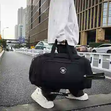 醇龙 多功能大容量干湿分离 牛津布 旅行包 男女同款情侣款 酒红色 青绿色/牛仔蓝色/黑色/灰色/黄色/紫色