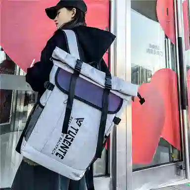 醇龙  男女通用多色牛津布旅行炫彩双肩包大容量电脑背包学生书包