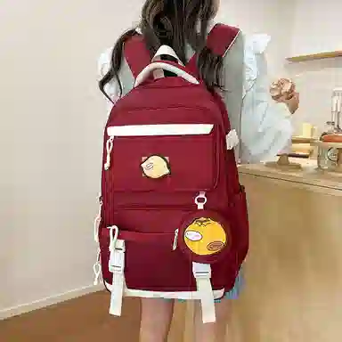 醇龙 高颜值减负时尚撞色 尼龙 双肩包 女款 多色