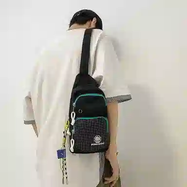 醇龙  斜挎包时尚胸包男女通用尼龙单肩包休闲外出旅游小背包运动包 多色