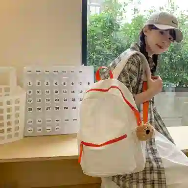 醇龙 男女通用 多色 尼龙 百搭通勤撞色大容量 双肩包