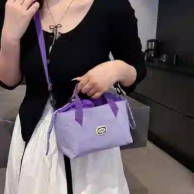 醇龙 百搭轻便时尚通勤小包休闲抽绳 尼龙 手提包 常规 男女同款情侣款 多色