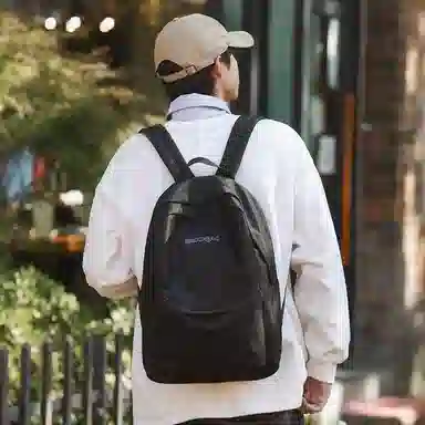 醇龙  男女通用多色尼龙书包学生简约百搭双肩包包潮学院风旅行背包