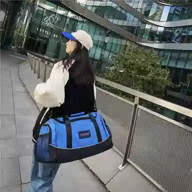 醇龙 干湿分离多用简约休闲 尼龙 旅行包 男女同款情侣款 卡其/黄/红/黑/粉/绿/蓝