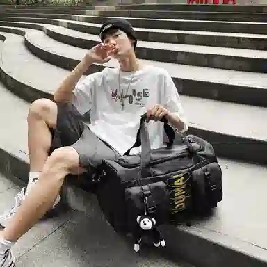 醇龙 大容量  干湿分离  多用途 时尚挂件 尼龙 旅行包 男女同款情侣款 多色