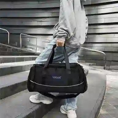 醇龙 干湿分离多用简约休闲 尼龙 旅行包 男女同款情侣款 卡其/黄/红/黑/粉/绿/蓝