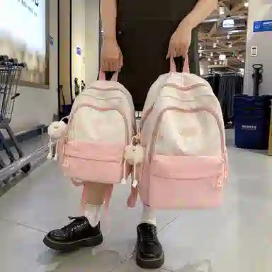 醇龙  休闲简约小众扎染大容量    双肩包  女款