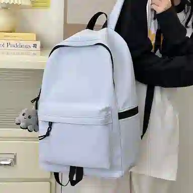 醇龙 纯色简约时尚百搭 尼龙 双肩包 男女同款情侣款 多色