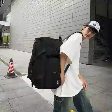 醇龙 多口袋干湿分离 尼龙 旅行包 男女同款情侣款 黑/军绿/灰/果绿