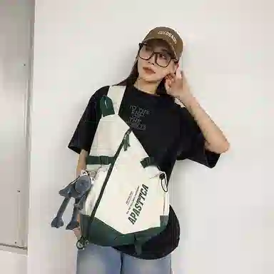 醇龙 尼龙 男女通用 多色 斜挎包 大容量拉链开合百搭休闲