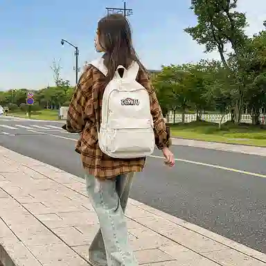 醇龙 高颜值简约轻便百搭 尼龙 双肩包 常规 男女同款情侣款 多色