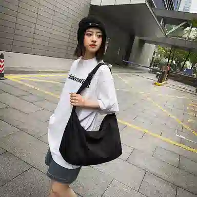 醇龙 日系大容量百搭时尚轻便通勤简约 单肩包 尼龙 男女通用 多色