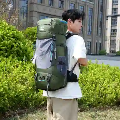 醇龙  大容量户外运动耐磨登山徒步露营 防泼水面料 双肩包 男女同款情侣款 多色