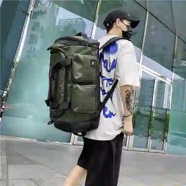 醇龙 大容量干湿分离多功能轻便防水 尼龙拼牛津布 旅行包 常规 男女同款情侣款 黄色/粉色/绿色/红色/黑色/卡其色