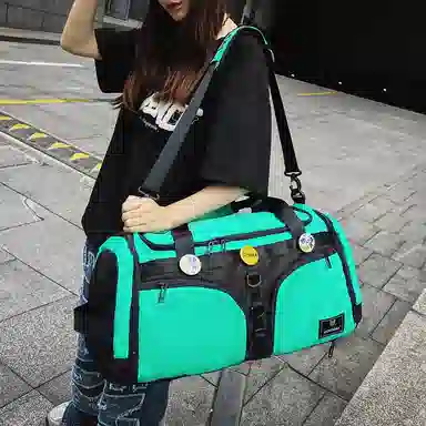 醇龙 大容量干湿分离多功能 尼龙 旅行包 男女同款情侣款 黑/黄/卡其/粉/军绿/青绿/蓝