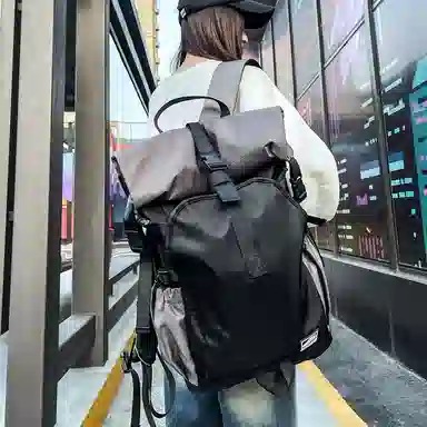 醇龙 时尚简约外出旅行百搭轻便 尼龙 双肩包 男女同款情侣款 多色