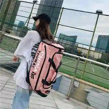 醇龙 小众休闲简约多功能短途旅游时尚百搭 尼龙 旅行包 男女同款情侣款 粉/玫红/卡其/黄/黑/绿