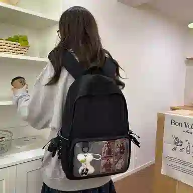 醇龙 二次元卡通 尼龙 双肩包 女款 多色