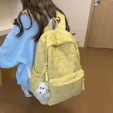 醇龙 设计感百搭简约学生 涤纶（聚酯纤维） 书包背包双肩包 女款 多色