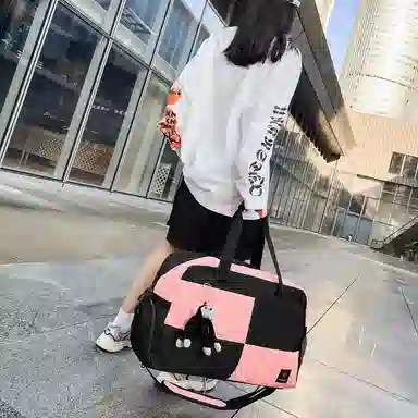 醇龙 大容量多用轻便干湿分离 牛津布 单肩包 男女同款情侣款 黑/蓝/青绿/红/白/粉/黄/紫