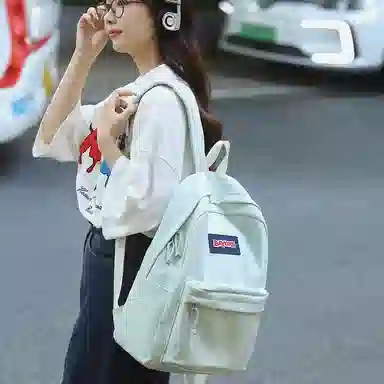 醇龙 简约韩版休闲百搭旅行 双肩包 尼龙 男女通用 多色