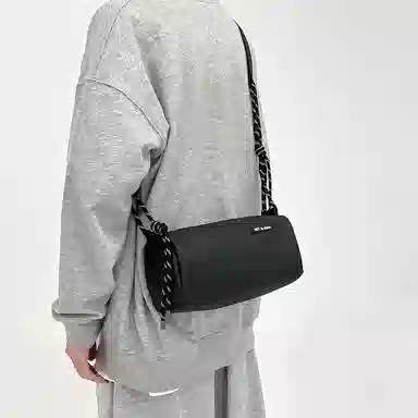 醇龙 休闲防水通勤包 超纤面料 单肩包 常规 男女同款情侣款 白色/黑色/卡其色/绿色