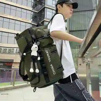 醇龙 多功能大容量干湿分离多功能 尼龙布 旅行包 男女同款情侣款 黑/青绿/军绿/红/黄/卡其/粉