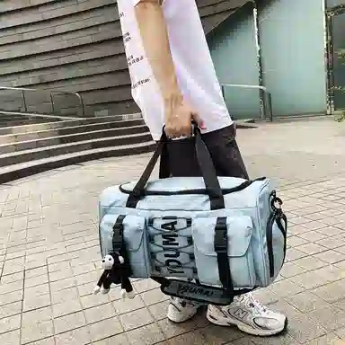 醇龙 大容量  干湿分离  多用途 时尚挂件 尼龙 旅行包 男女同款情侣款 多色