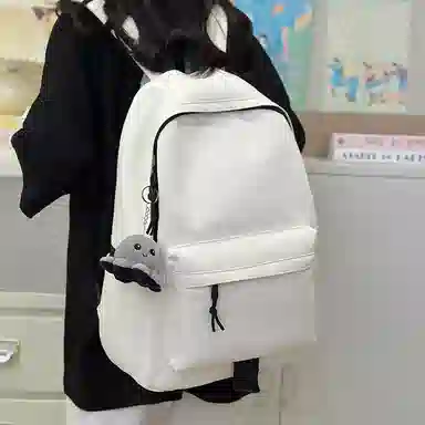 醇龙 纯色简约时尚百搭 尼龙 双肩包 男女同款情侣款 多色