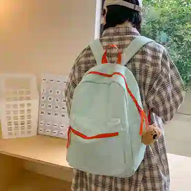 醇龙 男女通用 多色 尼龙 百搭通勤撞色大容量 双肩包