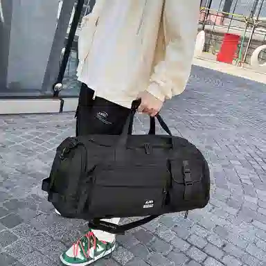 醇龙 大容量运动防水休闲 尼龙 旅行包 常规 男女同款情侣款 黑色/绿色/灰色