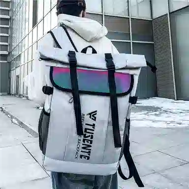 醇龙  男女通用多色牛津布旅行炫彩双肩包大容量电脑背包学生书包