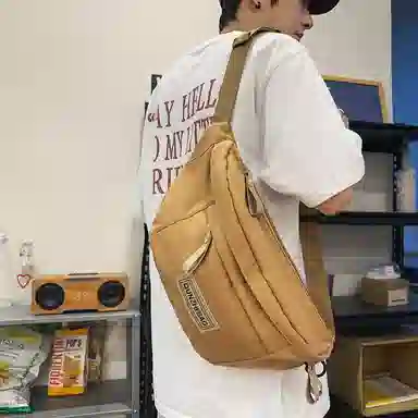 醇龙  大容量休闲运动工装旅游 尼龙 胸包 男女同款情侣款 多色