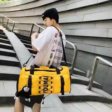 醇龙 大容量  干湿分离  多用途 时尚挂件 尼龙 旅行包 男女同款情侣款 多色