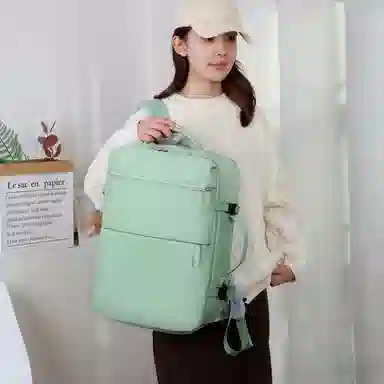 醇龙 大容量时尚纯色简约百搭可扩容 牛津布 双肩包 常规 男女同款情侣款 多色