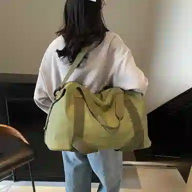 醇龙 时尚轻便大容量手提出差行李包短途旅游衣物收纳包 尼龙 旅行包 男女同款情侣款 多色