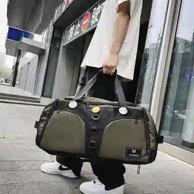 醇龙 大容量干湿分离多功能 尼龙 旅行包 男女同款情侣款 黑/黄/卡其/粉/军绿/青绿/蓝