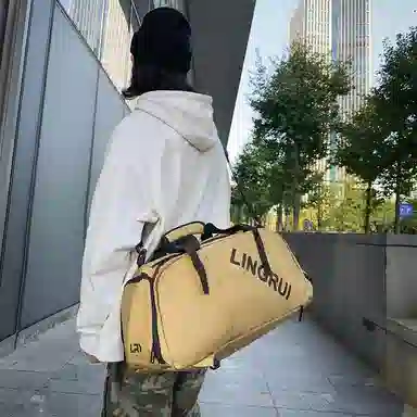 醇龙 多功能运动大容量 尼龙 旅行包 男女同款情侣款 黑色/卡其色/灰色