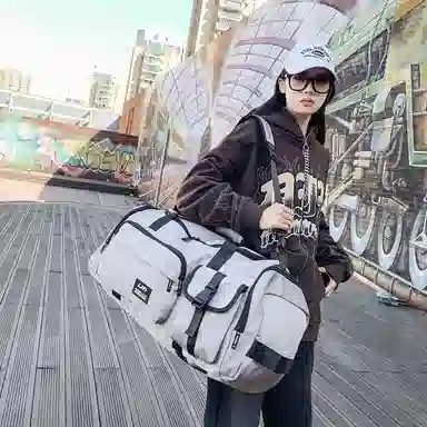 醇龙 大容量运动防水休闲 尼龙 旅行包 常规 男女同款情侣款 黑色/绿色/灰色