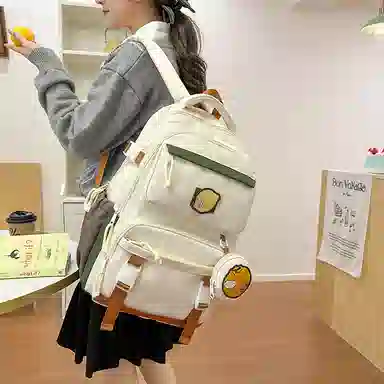 醇龙 高颜值减负时尚撞色 尼龙 双肩包 女款 多色