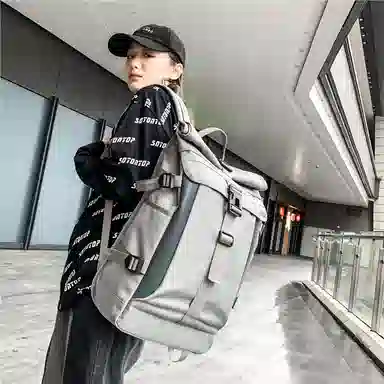 醇龙 日系街头潮牌运动学生大容量旅行背包 牛津布 双肩包 男女同款情侣款 多色