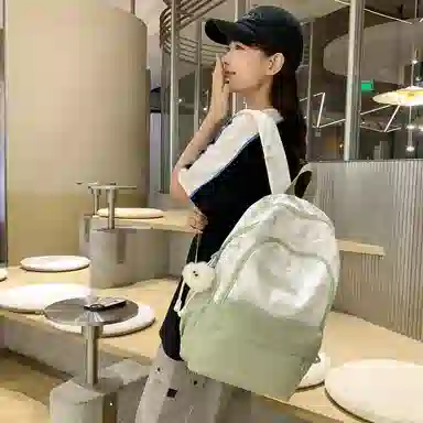 醇龙  休闲简约小众扎染大容量    双肩包  女款